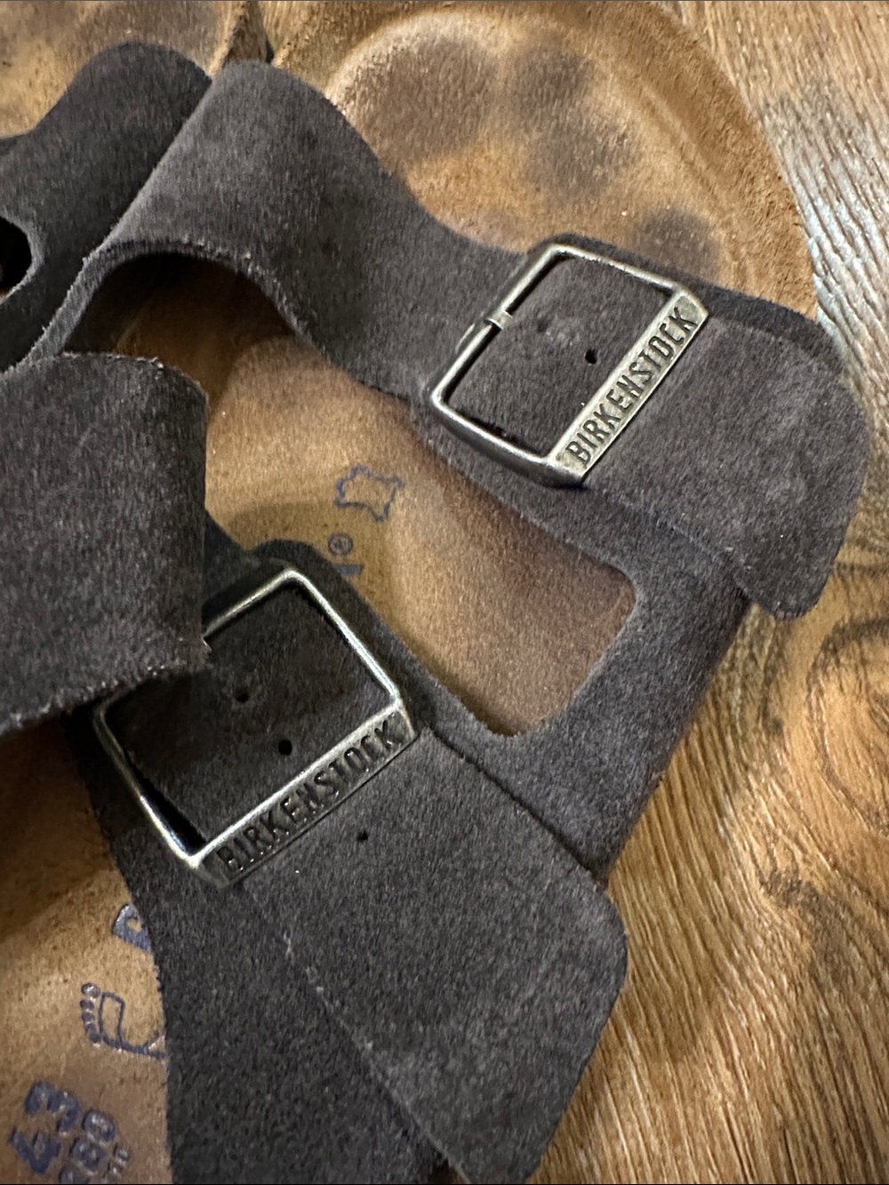 Birkenstock Arizona Suede Sandals Mens 43/M10 gray